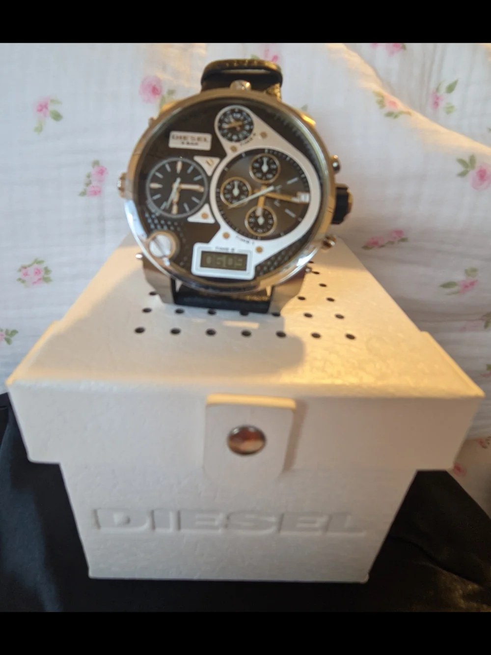 Diesel Multi-Dial Black and Gold Men’s Watch